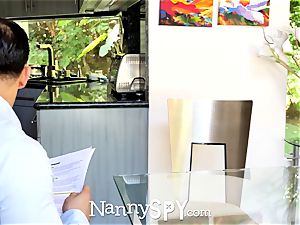NannySpy japanese sitter Jade Kush massage pulverized