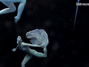 2 nymphs swim and get nude magnificent